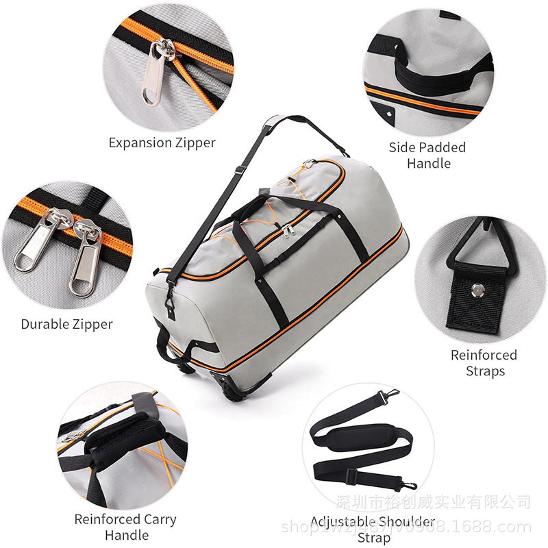 Rolling Travel Duffle Bag mit adaptiven Rädern Karnz