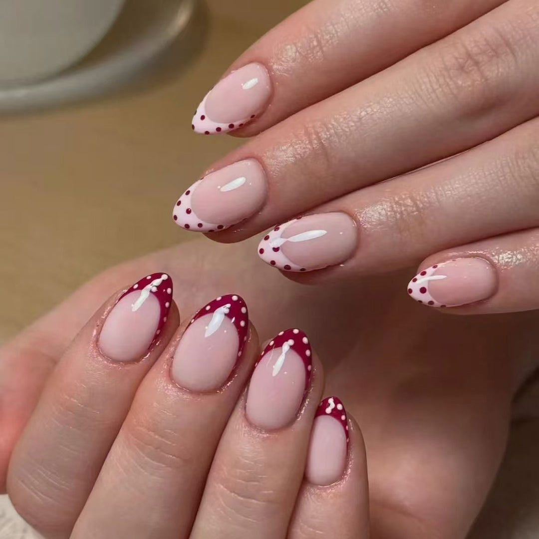 Kreatives French Tip Nagelkunst-Set