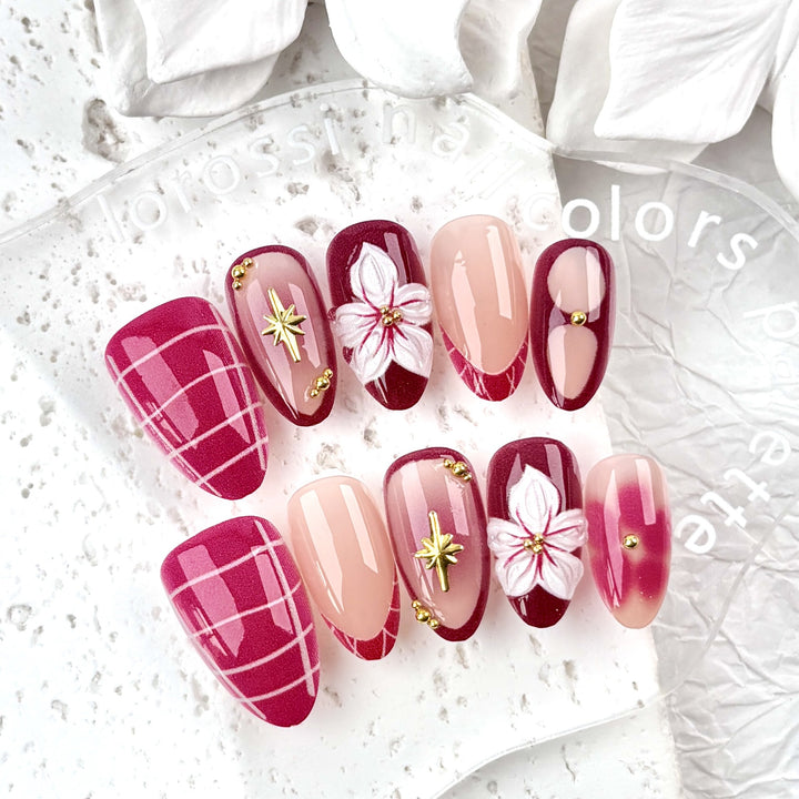 Blumen Design Press-On Nagel Set
