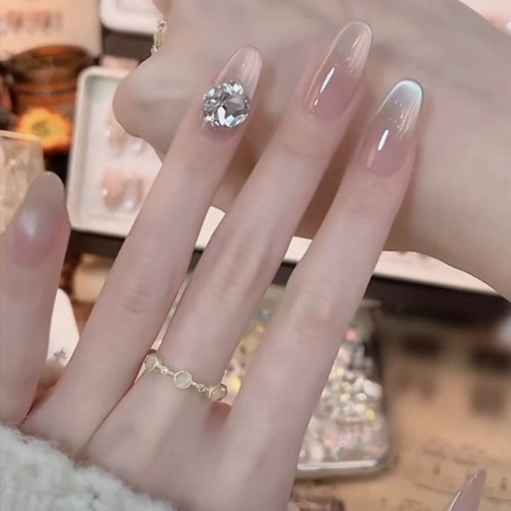Glänzendes Ombré Press-On Nagelset
