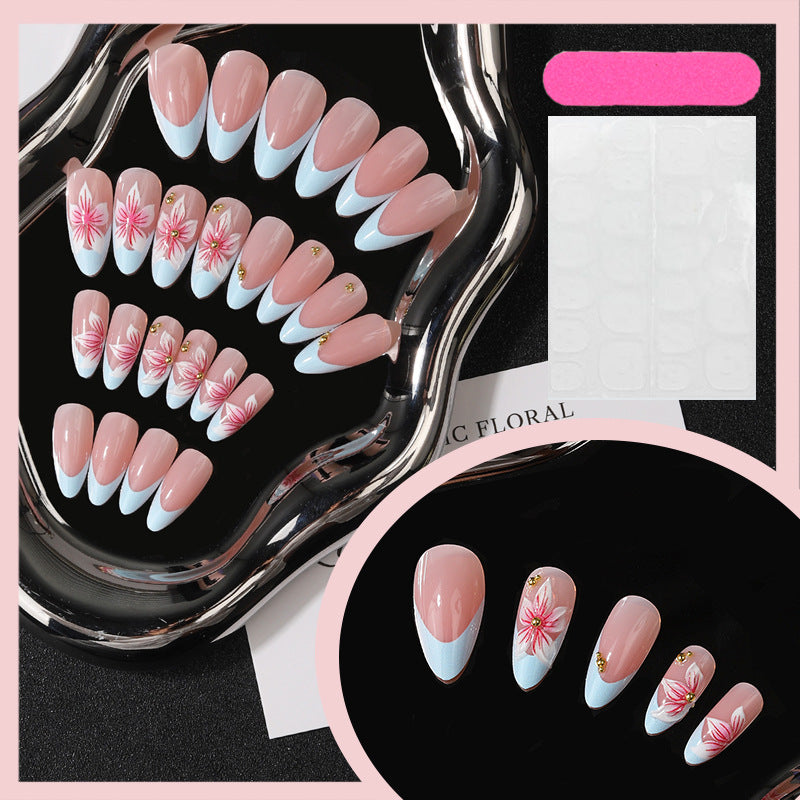 Floral Art Design Press-On Nagelset Karnz
