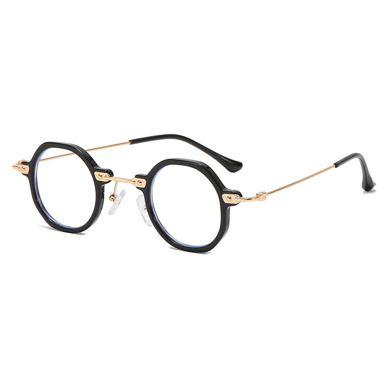 Damen Designer-Sonnenbrille mit hexagonalem Rahmen und luxuriösen Metallakzenten Karnz