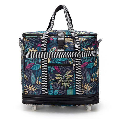 Stylische isolierte Kühltasche für Reisen