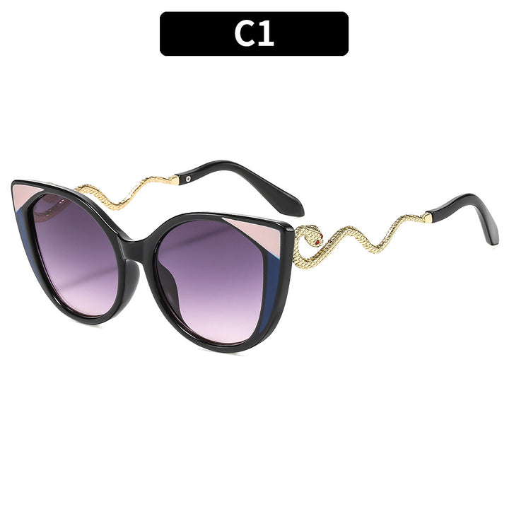 Künstlerische Katzenaugen-Sonnenbrille