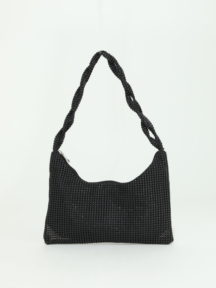 Glänzende Strass-Handtasche