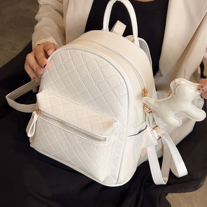 Stylische Strukturierte Mini-Rucksack Karnz