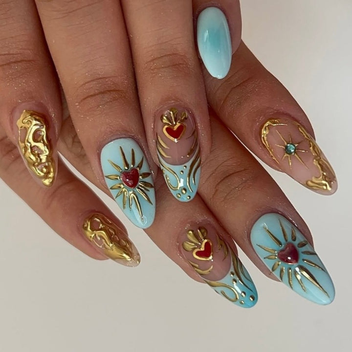 Tierisch inspiriertes Press-On-Nagelkunst-Set Karnz