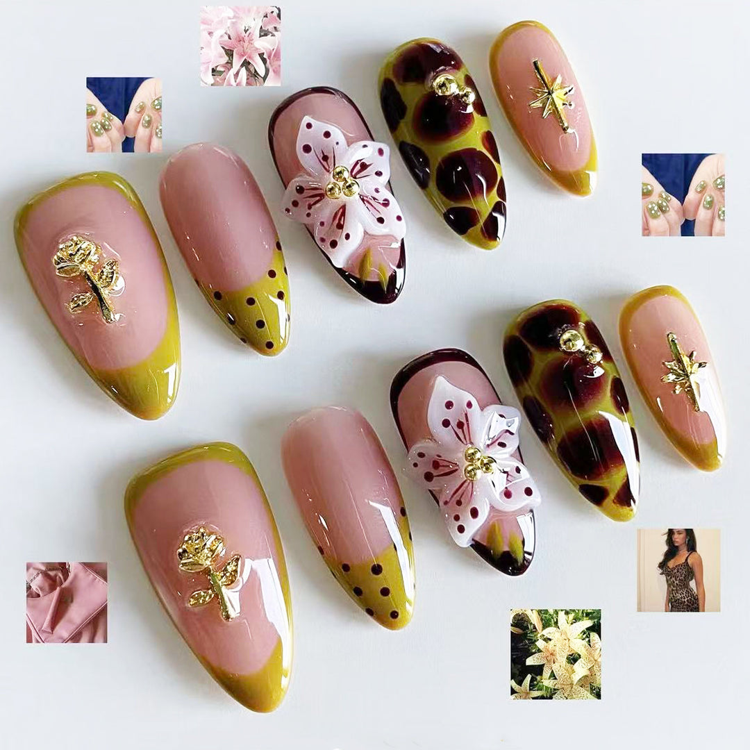 Elegantes Kunstnagel-Set mit einzigartigem Design Karnz