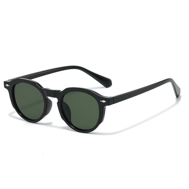 Stylische Retro-Ovalrahmen-Sonnenbrille Karnz