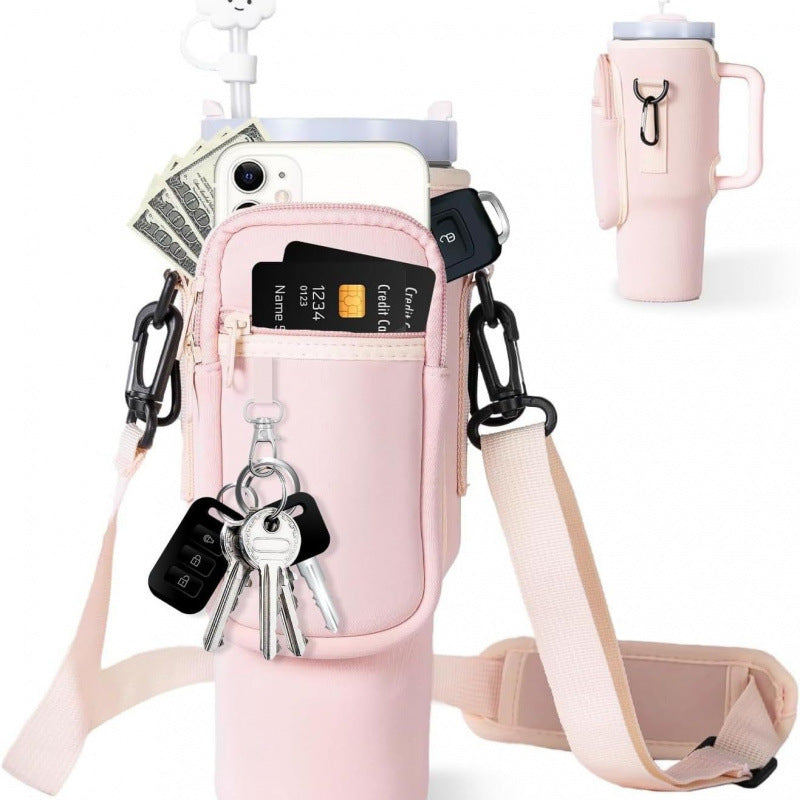 Damen Multifunktionale Kaffeebecher-Umhängetasche Karnz