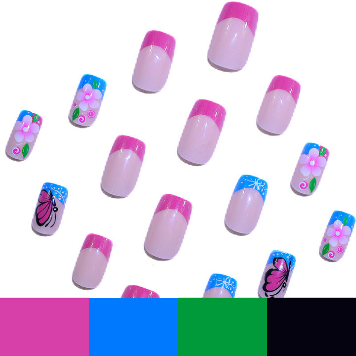 Künstlerisches Florales Nagelkunst Set Karnz