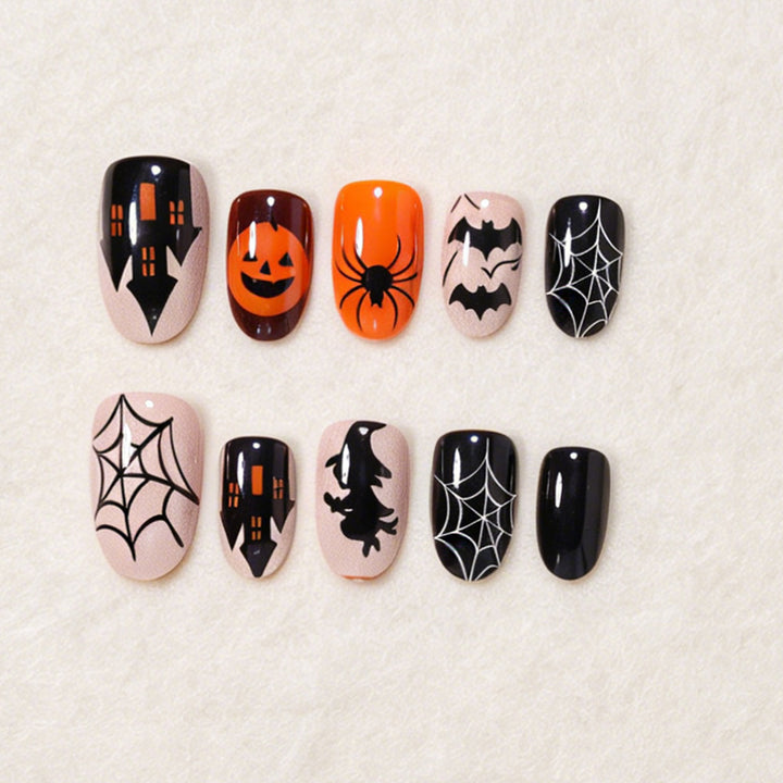 Halloween-Themen Press-On Nail Art Kit Karnz