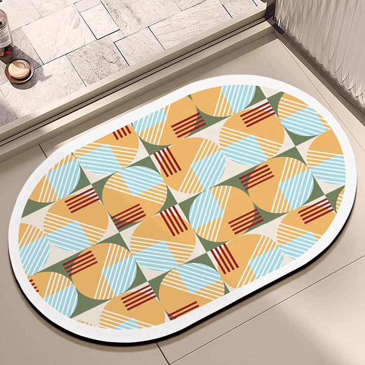 Geometrisch gemusterter Teppich Karnz