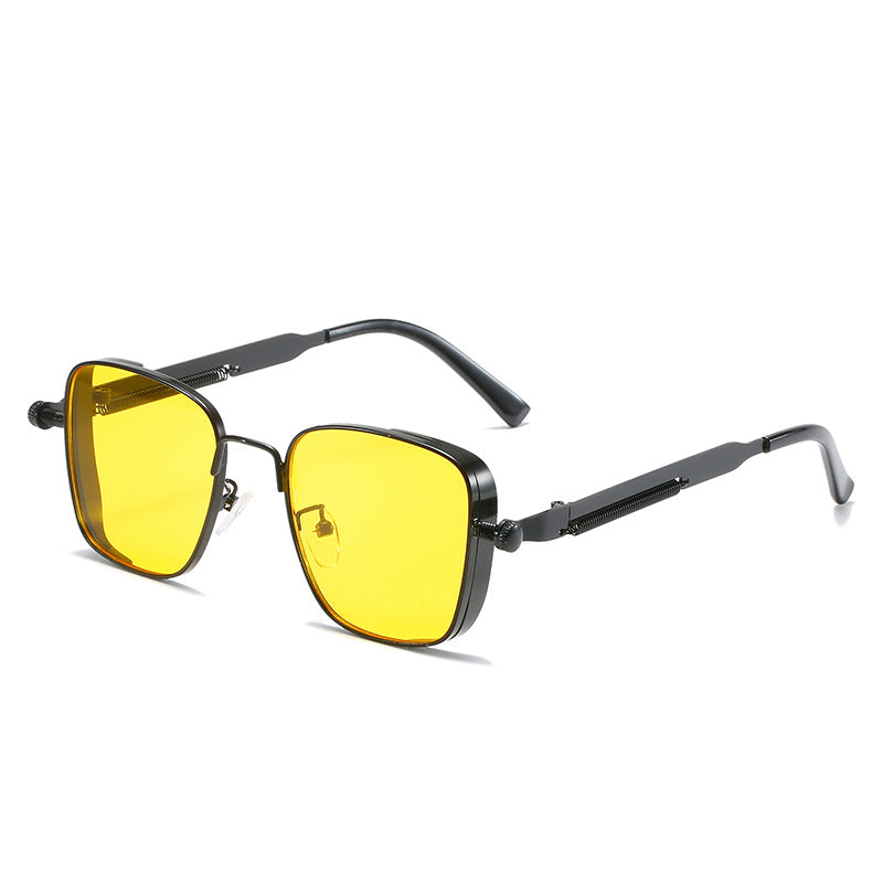 Damen modernistische Sonnenbrille im eleganten Metallrahmen Karnz
