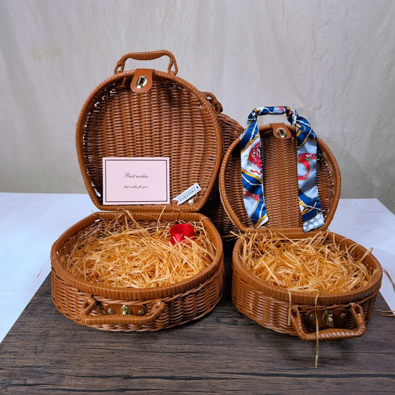Damen stilvolle geflochtene Handtasche Karnz