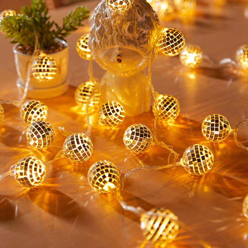 Dekorative Lichterkette mit Diskokugel-Design Karnz