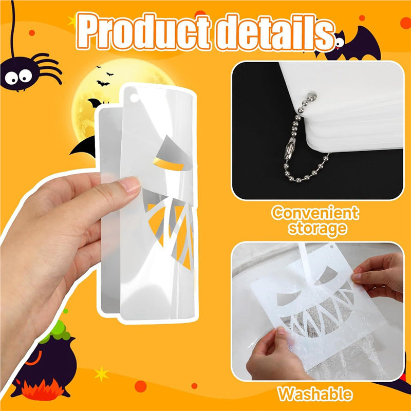 Vielseitiges Halloween Kürbis Schablonen Set
