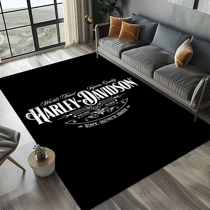 Harley Davidson Logo Bereich Teppich