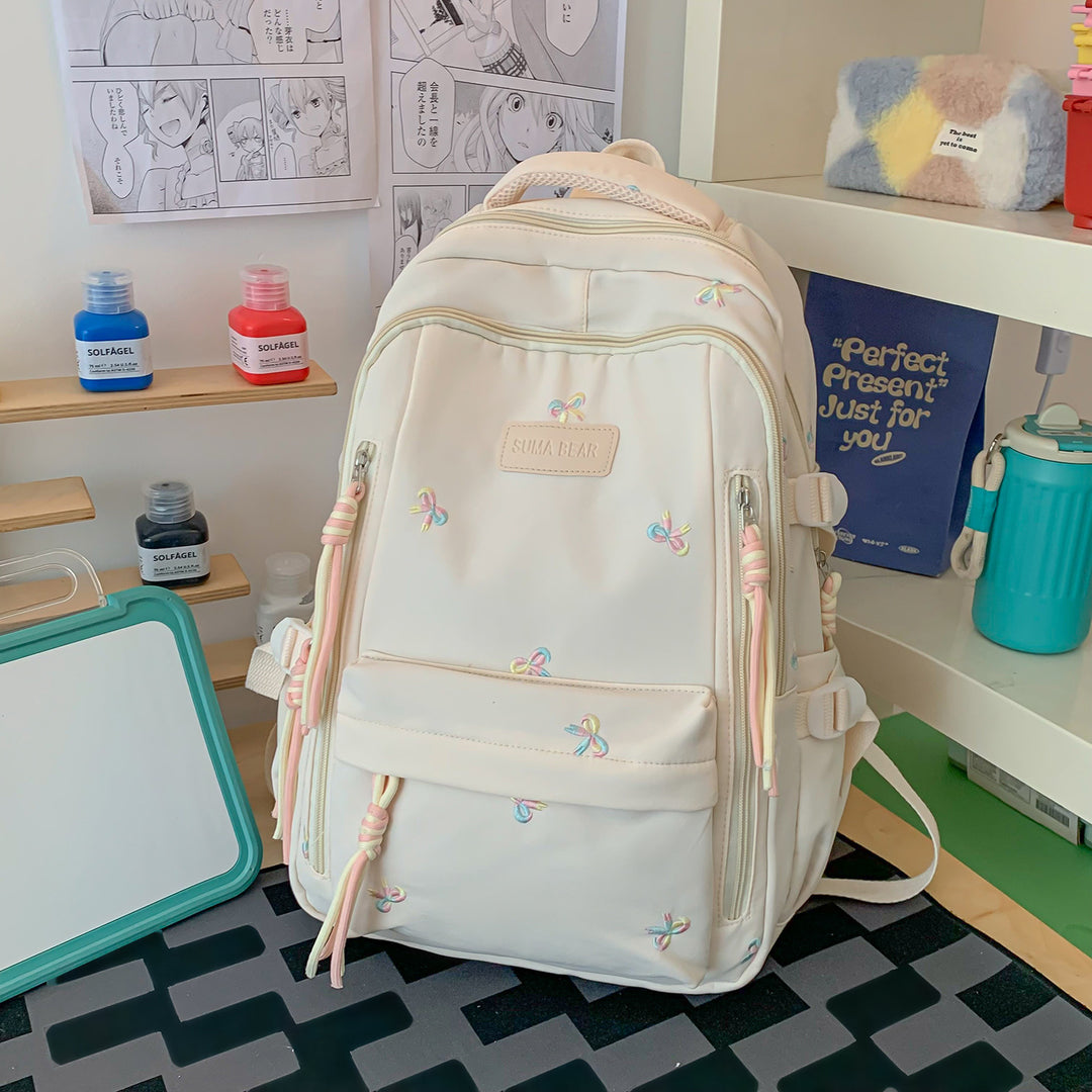 Stylische Bestickte Schulrucksack Karnz