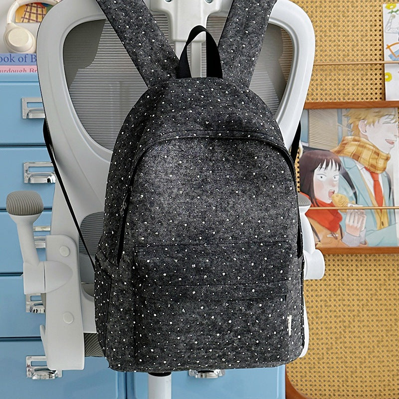 Lässiger leichter Rucksack mit gepunktetem Design Karnz