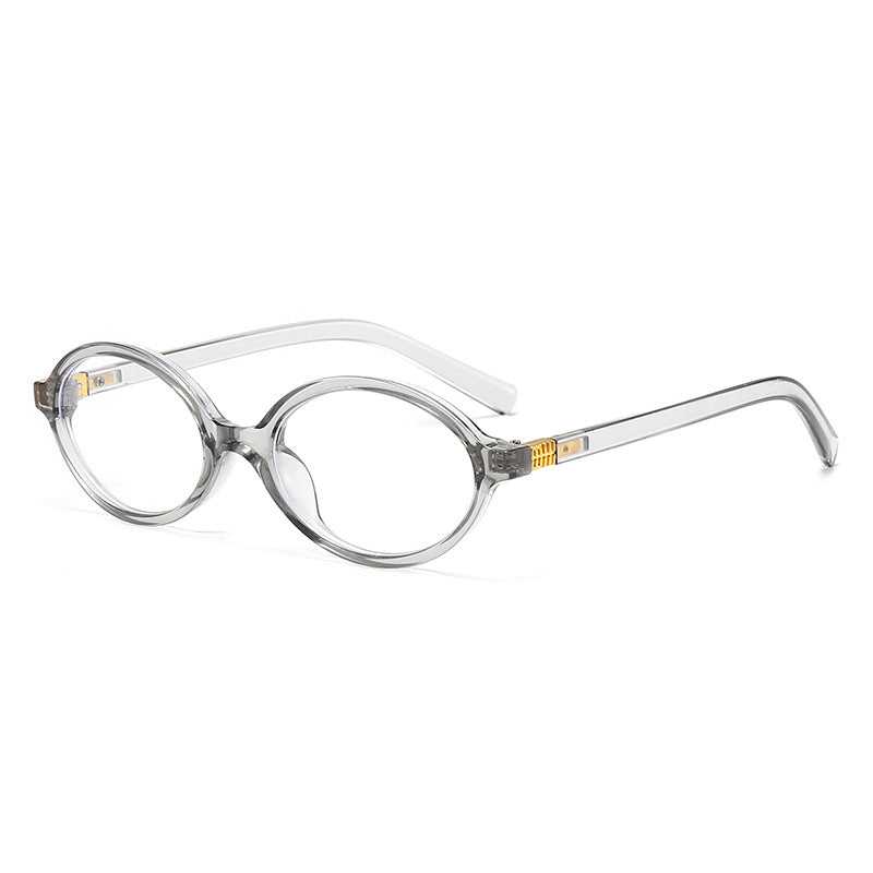 Damen modische ovale Brille mit goldenen Akzenten Karnz