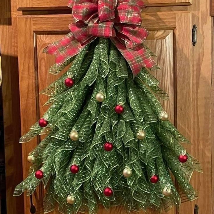 Festliche dekorative Weihnachtsbaum-Wandbehängung