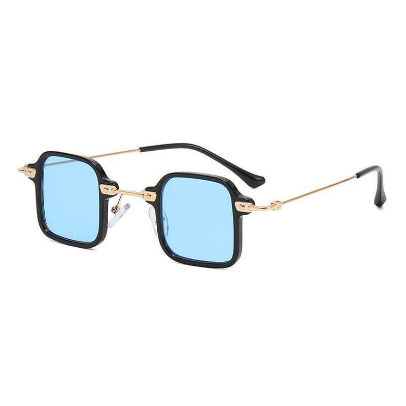Damen quadratische Fashion-Sonnenbrille mit stylishem Metallrahmen Karnz