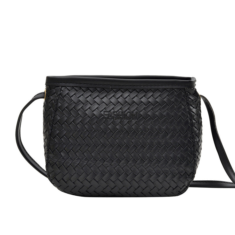 Gewebte Leder Umhängetasche  1790614236