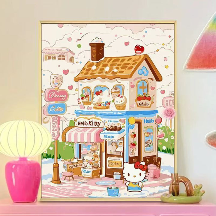 Niedliches bäckerei-themed Wandkunstdruck Karnz