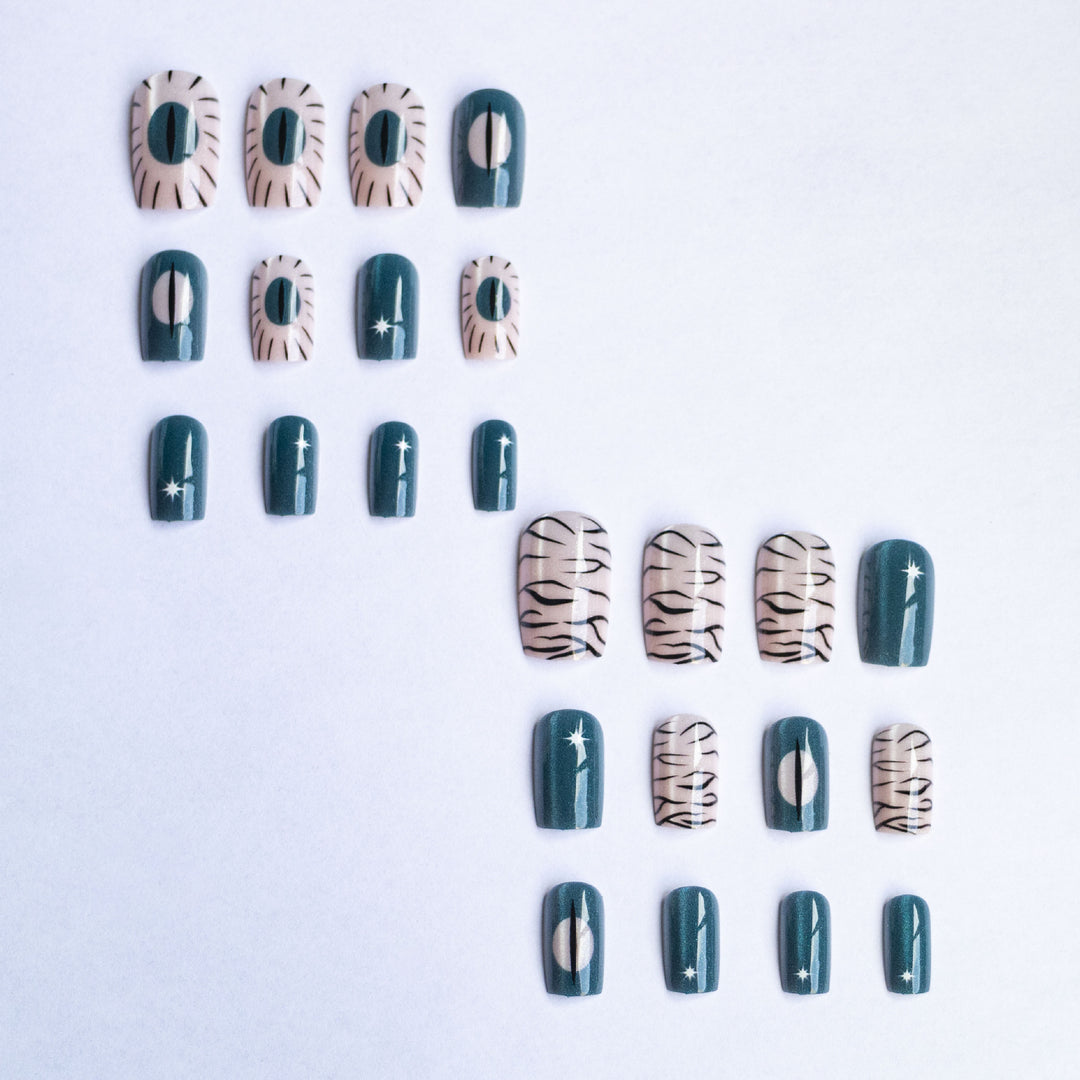 Künstlerisches Abstraktes Nagelkunstset