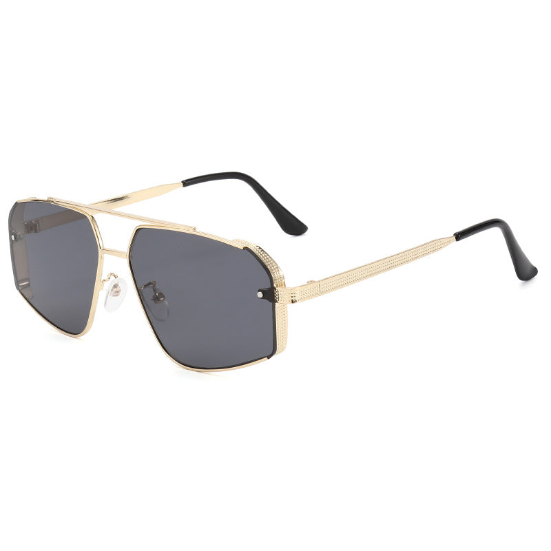 Oversized geometrische Rahmen Sonnenbrillen Karnz