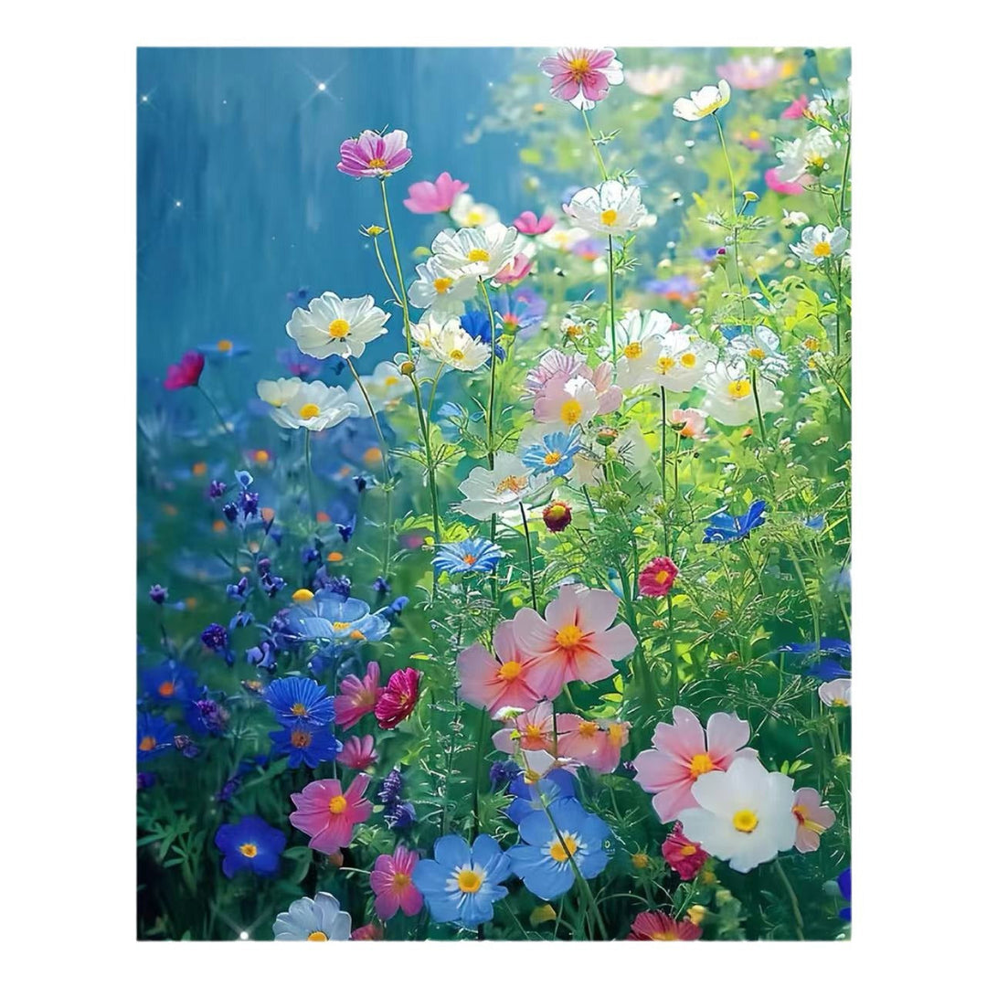Zeitgenössischer Lotus-Blumen-Canvas-Kunstdruck Karnz
