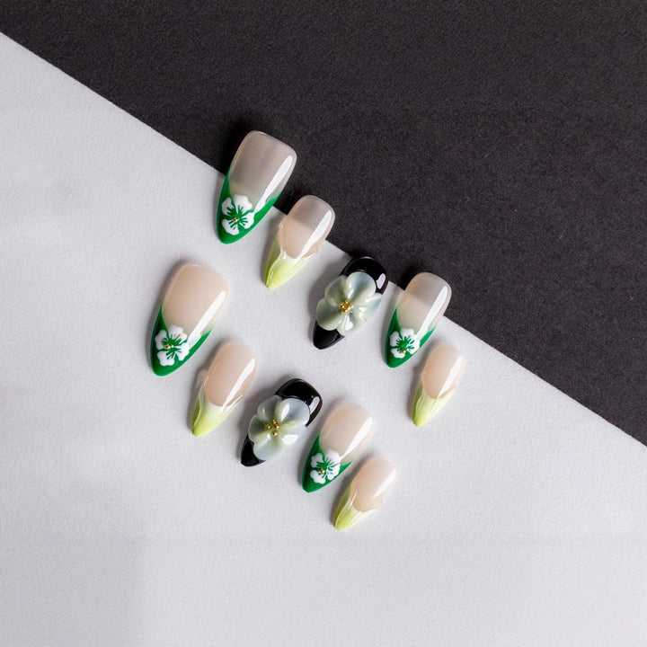 Blumen Kunst Press-On Nageldesign
