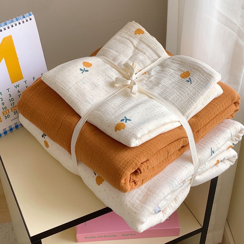 Mull-Baumwolle Baby-Wickeldecke Set mit Panda-Print und atmungsaktiver Gaze-Schicht