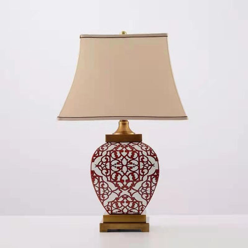 Dekorative Keramik Tischlampe