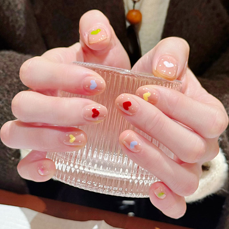 Künstlerisches katzenmotiviertes Press-On-Nagelkunstset Karnz