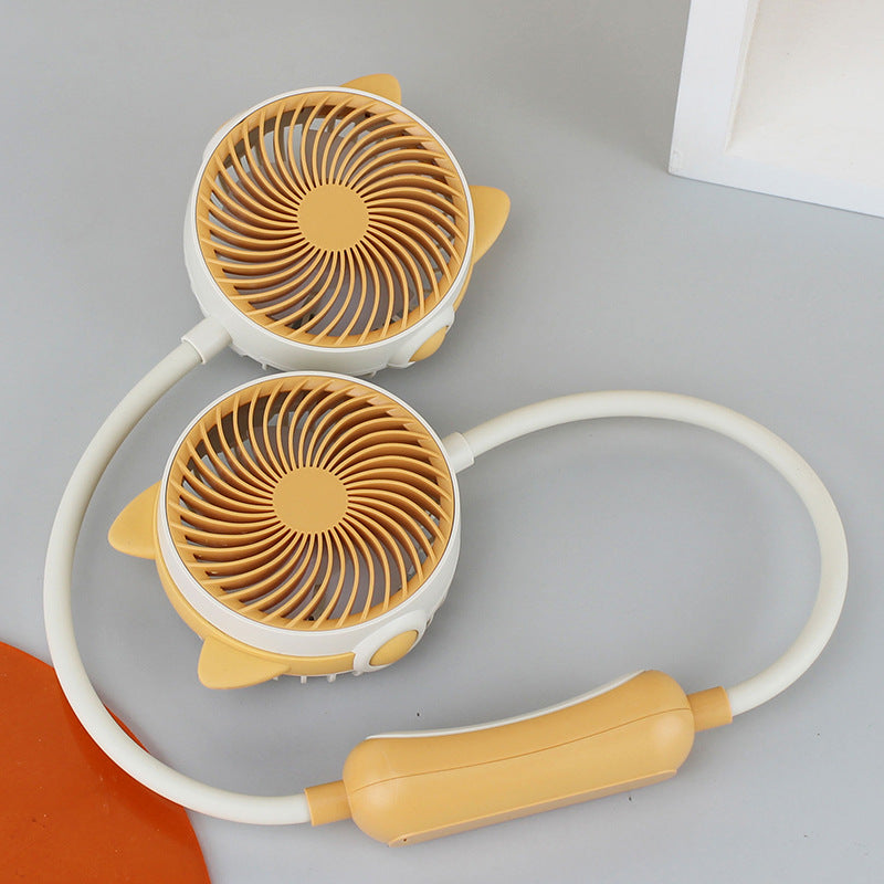Unisex Tragbarer Doppelventilator Karnz