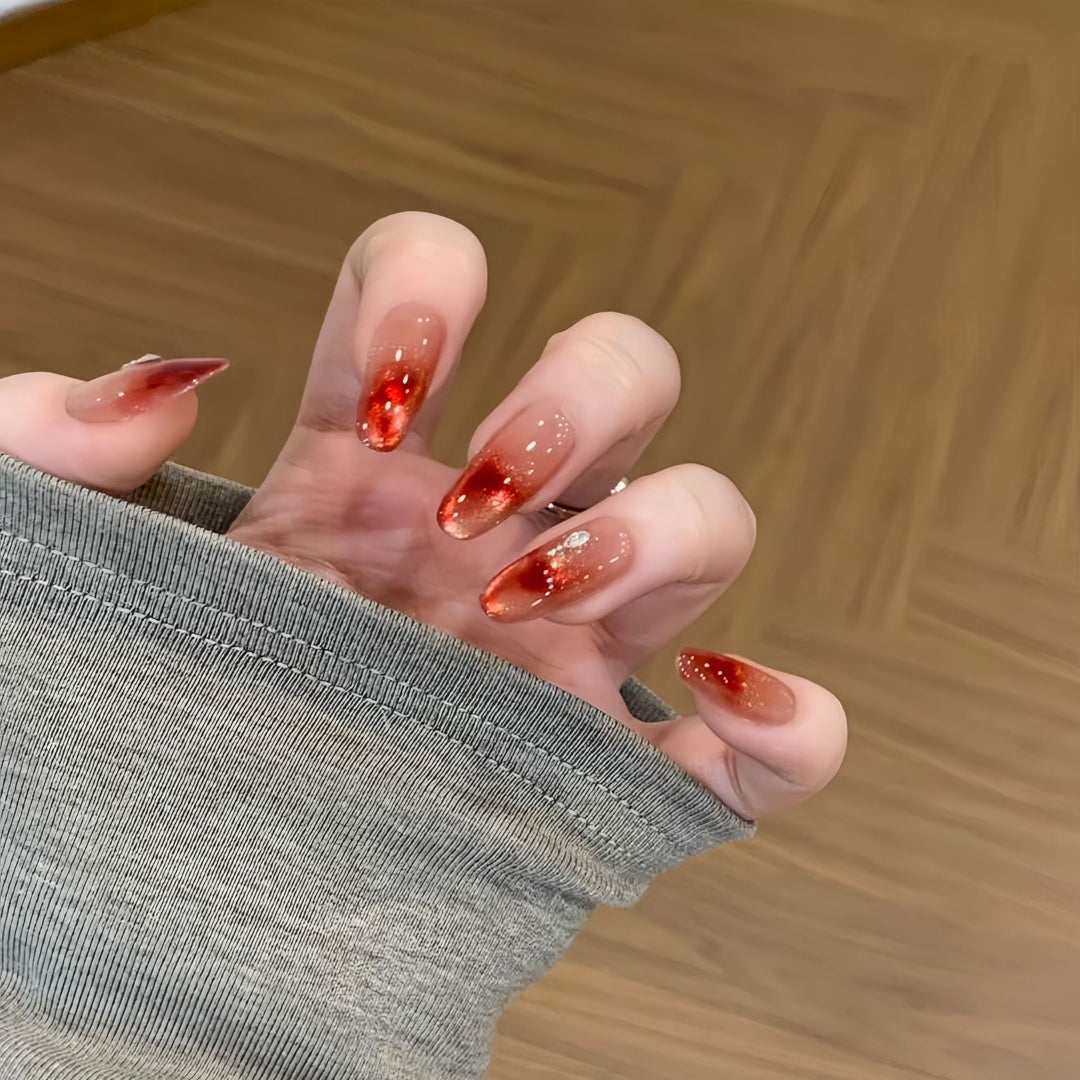 Hochwertige Kunstnägel mit Ombre-Effekt Karnz