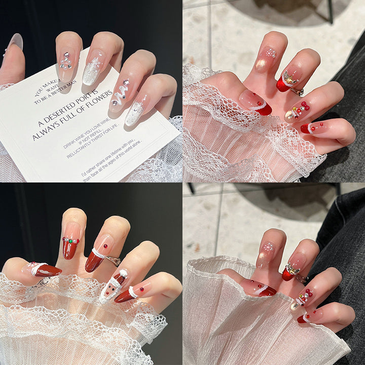 Festliche Charakter-Themen Presse-auf-Nagelkunst Karnz