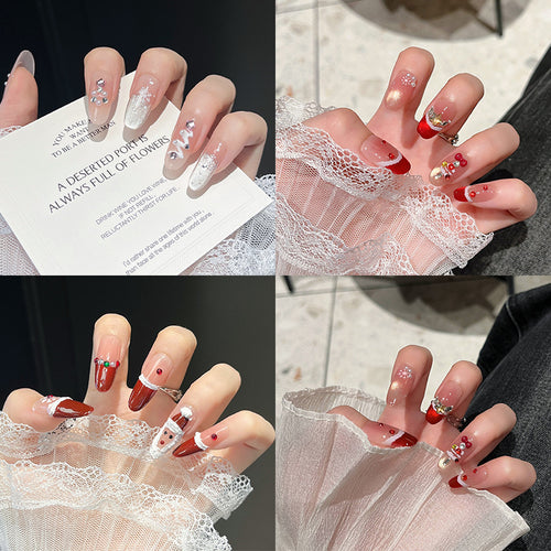 Festliche Charakter-Themen Presse-auf-Nagelkunst Karnz