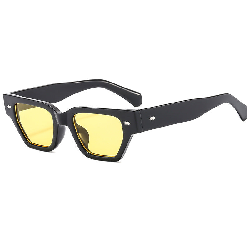Geometrischer Rahmen Modischer Sonnenbrille Karnz