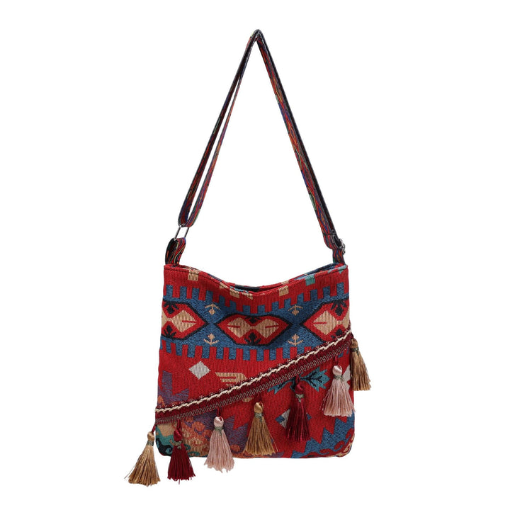 WoBohemian Stil Bestickte Schultertasche Karnz