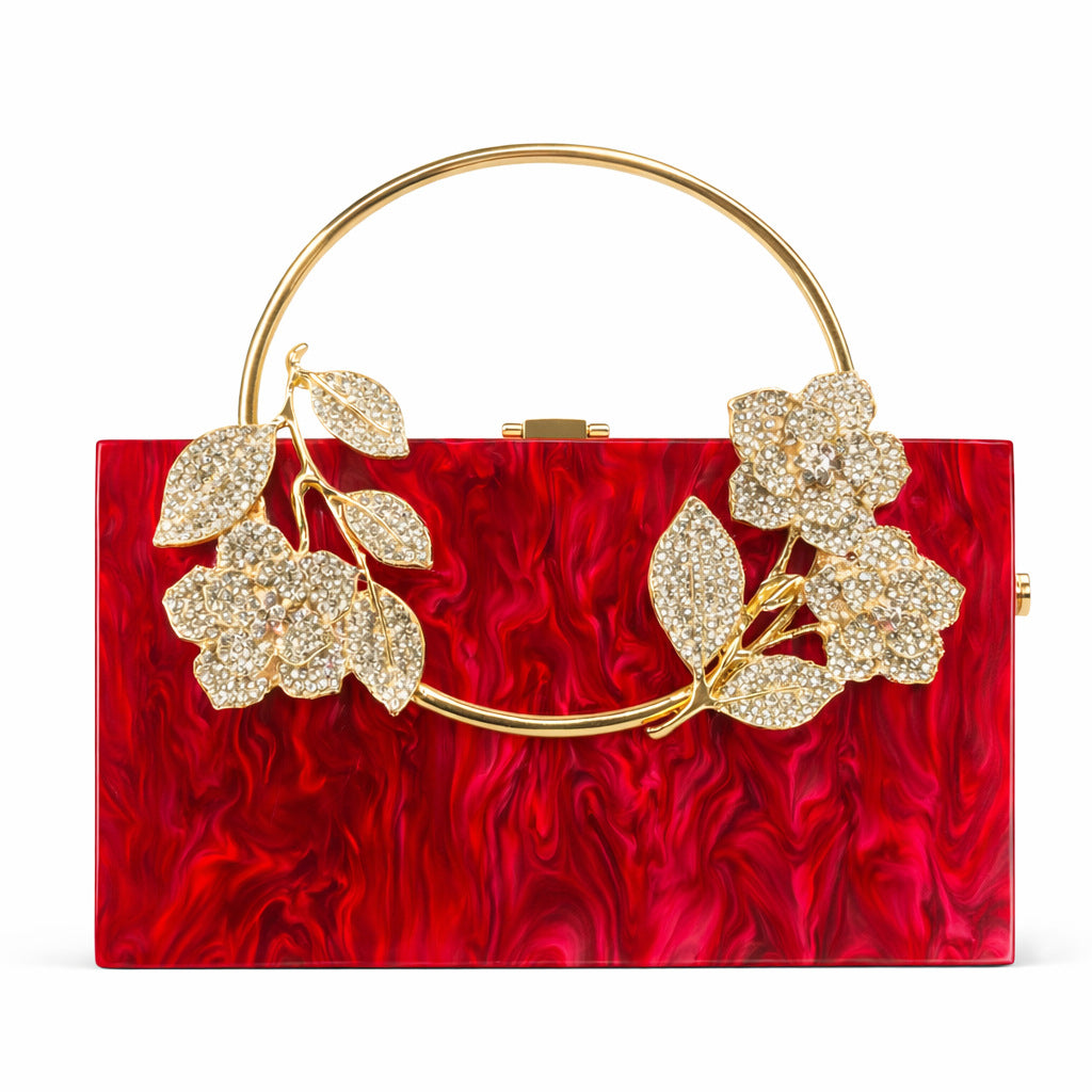 Statement Floral Verziertes Clutch