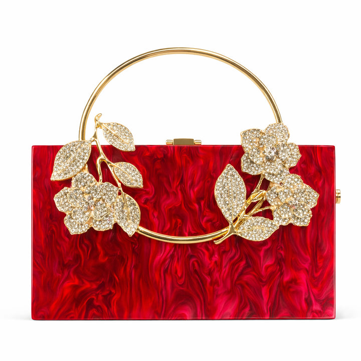 Statement Floral Verziertes Clutch