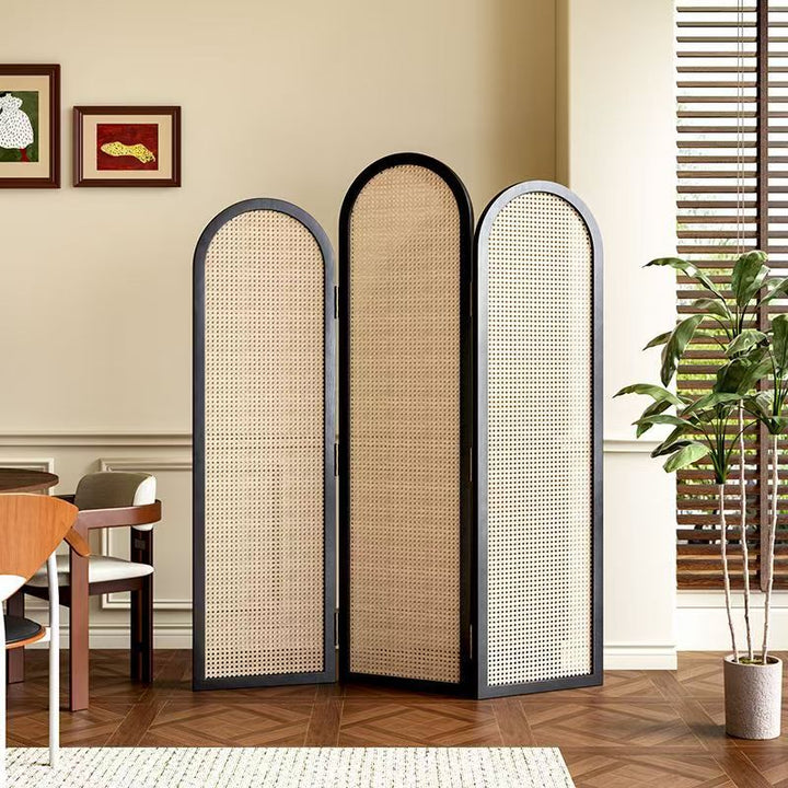 Eleganter Rattan Raumteiler Karnz