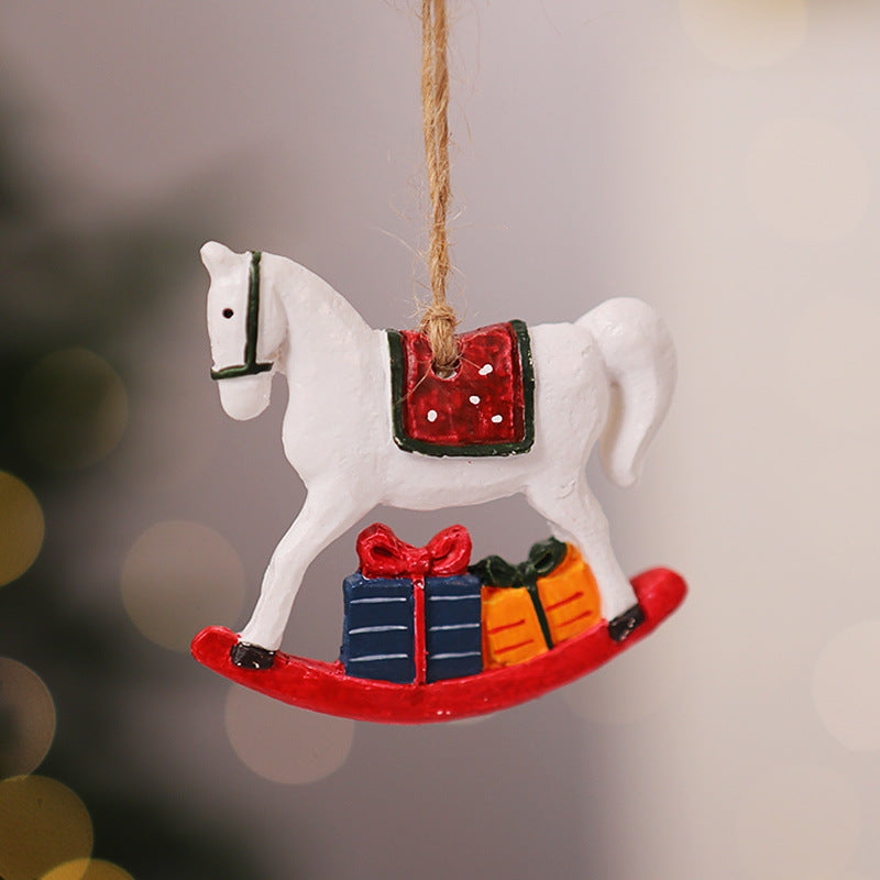 Dekorativer Weihnachtsstrumpf mit Rentiermotiv Karnz
