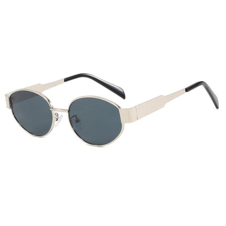 Modische Übergroße Sonnenbrille mit Metallrahmen Karnz