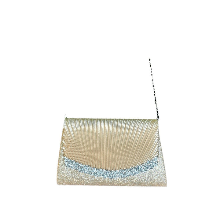 Faltete Satin Abend-Clutch