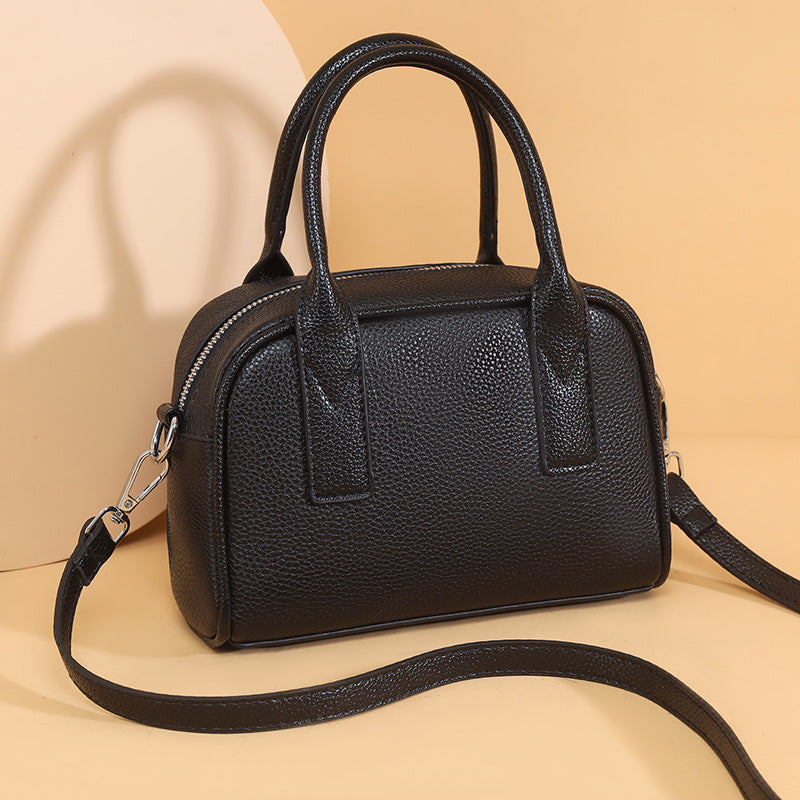 Texturiertes Leder Mini Handtasche Karnz