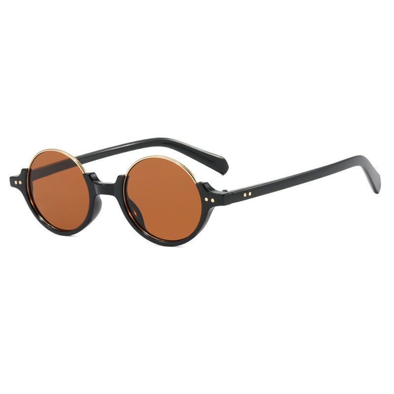Damen runde Sonnenbrille mit elegantem Kunststoffrahmen Karnz